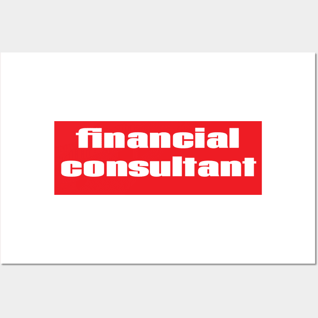 Financial Consultant Wall Art by ProjectX23 Orange